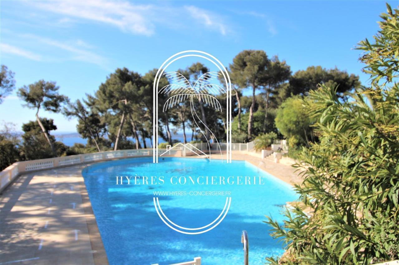 T3 Standing-Splendide Vue Mer - Piscine Parking By Hc Apartment Hyeres Exterior photo